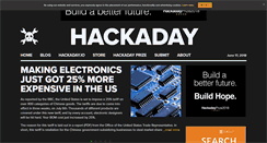 Desktop Screenshot of hackaday.com