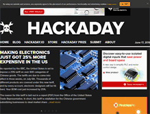 Tablet Screenshot of hackaday.com